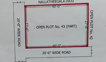 120 Sq Yds East Facing Open Plot for Sale at Dargah Kazipet