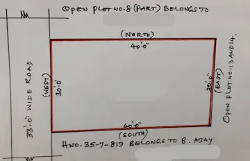 133 Sq Yds West Facing Open Plot for Sale at 100 Feet Road Hanamkonda