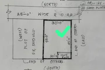 150 Sq Yds North Facing Open Plot for Sale at Gopalpur Hanamkonda