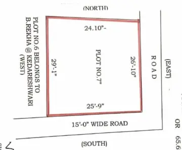 78 Sq Yds East and South Corner Open Plot for Sale at Kashibugga Warangal