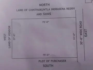 242 Sq Yds East Facing Open Plot for Sale at Station Ghanpur Kazipet