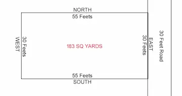183 Sq Yds East Facing KUDA Approved Open Plot for Sale near Mamnoor Warangal