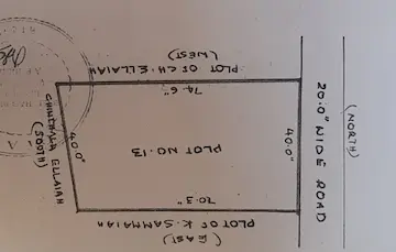 320 Sq Yds North Facing Open Plot for Sale at Waddepally Hanamkonda