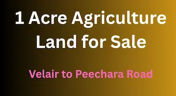 1 Acre Agriculture Land for Sale on Velair to Peechara Road Hanamkonda