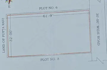 216 Sq Yds North Facing Open Plot for Sale at Nirup Nagar Waddepally Hanamkonda
